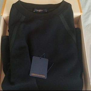 Men's LOUIS VUITTON Black Sweater Top size X-Large